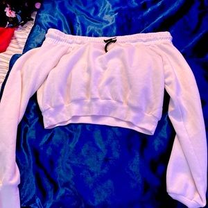 forever 21 crop top scrunch and tie at the top shirt